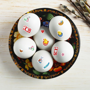 Наклейки для декорирования яиц «ХВ», 12,5 х 16 см