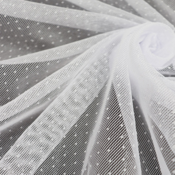 Тюль-сетка со шторной лентой NOVEL Premium, 300х270 см, белый