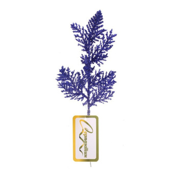 Ветка декоративная "Зимний сон" 25 см, Сапфир