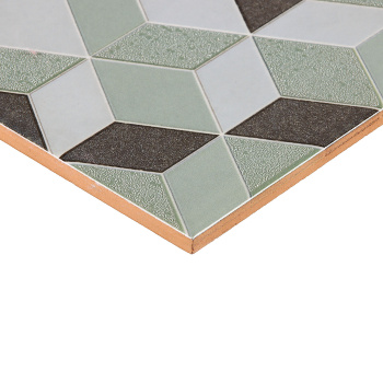 Плитка декоративная Шахтинская плитка Веста 02, 250х400х7 мм, зеленый