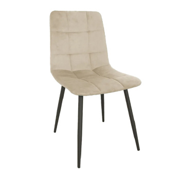 Стул FORPOST Тиффани, 43x84x37 см, велюр конфетти крем, бежевый