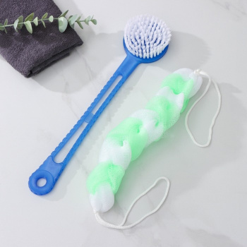 Набор банный 2 предм. (мочалка, щетка банная) цвет МИКС 3956272