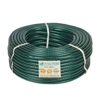 Шланг поливочный 50 м Бертулс "Росток", ПВХ, 1/2", армированный, зеленый