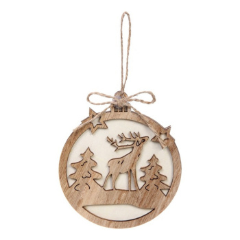 Подвеска "Снежинка - Лес" 10*11 см