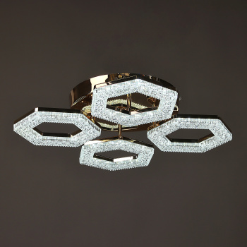 Светильник потолочный светодиодный YH1234/4 FGD 4*48W LED 3000-6500К (d-500; h-100) пульт VERNER LIGHTING *1