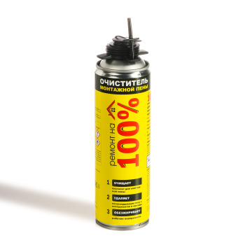 Очиститель монтажной пены 500 мл Ремонт на 100%