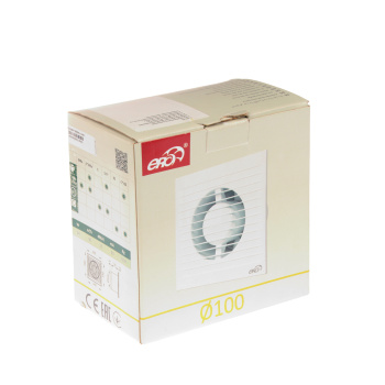 Вентилятор 100 Е 02 ERA (Ø100мм, тяговый выключатель, 90 м3/ч, 160*160мм) *1/24