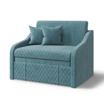 Диван MLK-мебель Том, 115х89х88 см, велюр, бирюзовый