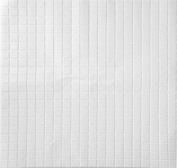 Панель стеновая мягкая самоклеющаяся Мозаика белая 700х770мм