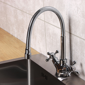 Смеситель для кухни с гибким изливом Duplex Milardo DUPSB0FM05*1