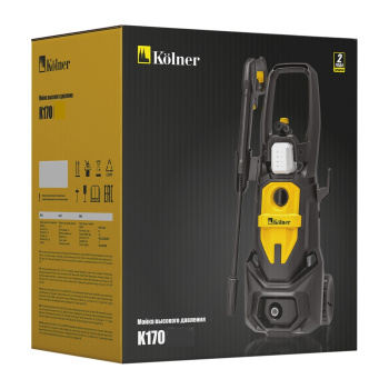 Мойка высокого давления 2500Вт 450л/ч 170/120 бар шланг 8м самовсасывающая Auto stop K170 Kolner *1
