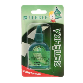 Зеленка Lekker Бриллиантовый зелёный 1%, 20 мл. 1158087