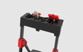 Стремянка стальная 4 ШИРОК.пласт.съемн.ступени, выс.верхн. площ.0,86м "COMFORT" 133504 "Perilla" *1