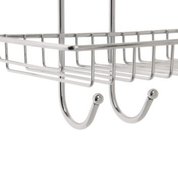 Полка прямая трехъярусная с крючком, проволока стальная, 15, Milardo, 015W03HM44