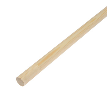 Круглый погонаж 2.1-2.2 м, 28 мм, сращенный, без сучков