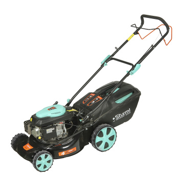 Газонокосилка бенз 4Т 5л.с шир/выс скаш 46см/25-75мм травосб60л зад/бок выброс мульчPL4614S STURМ *1