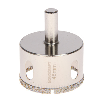Коронка по стеклу/керамика 48мм алмазная (KAC048056301) Novocraft *1/20