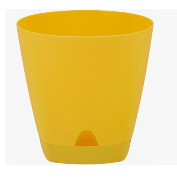 Кашпо пластм. "Amsterdam" 8,0л d верха 250мм h244мм прикор.полив Спелая груша ING6202СГ *1/6