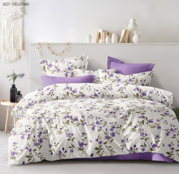 Постельное белье евро бязь Орхидея 6840, наволочки 70*70см - 2шт *1