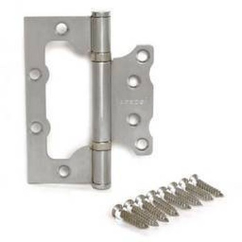 Петля без врезки 100*75*2,5мм НИКЕЛЬ матовый NiS АПЕКС *2/100