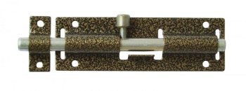 Задвижка дверная круглая ЗД-07 антик бронза (Киров) *10/100