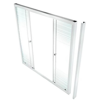 Штора 2двери 1700, Аква, Полосы, Белый *1