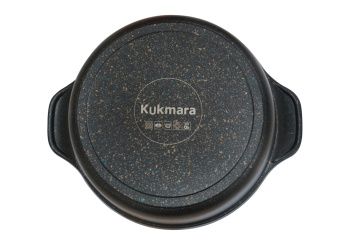 Кастрюля алюмин. антипригарная "Kukmara" "Granit Ultra INDUCTION" blue 4,0л Стекл.кр. кгги43а *1/3