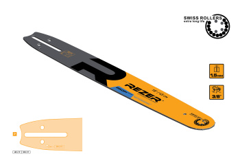 Шина для цепных пил 45см 68звеньев шаг3/8” паз1,5мм Rancher 455 L 9 P PROFI REZER *1/20