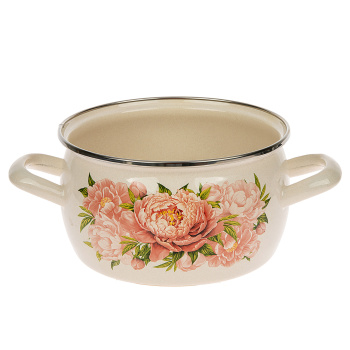 Кастрюля эмалированная 2,0л d160мм металл.кр.с пл.р.,об.нерж., с Деколью С-4210АП2/4 *1/8 Кастрюля эмалированная 2,0л d160мм металл.кр.с пл.р.,об.нерж., с Деколью С-4210АП2/4 *1/8