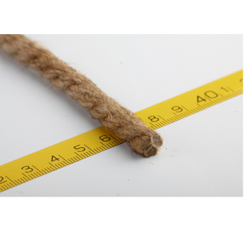 Веревка джутовая d 8мм дл.10м крученая арт.10030  ("Сибшнур") *1/25