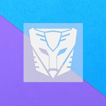 яяяТермонаклейка на одежду светоотражающая "Трансформер" *1