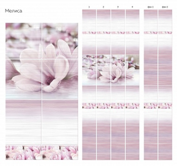 Панель ПВХ 2700х250 мм КронаПласт UNIQUE, мелиса декор, 0.675 м²