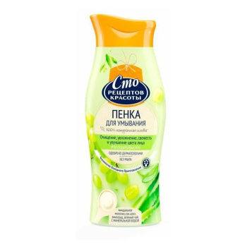 яяяПенка д/умывания СТО РЕЦЕПТОВ КРАСОТЫ Увлажнение 100мл *1/6