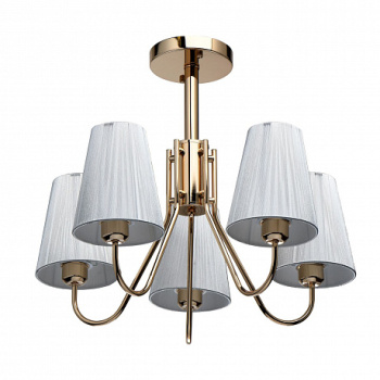 Люстра De City, E27, 5 ламп, 40 Вт, цвет золото