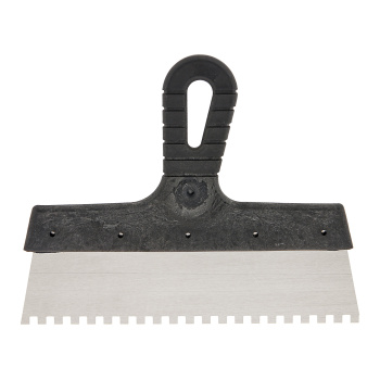 Шпатель малярный зубчат. 250мм зуб 6*6 "Korvus" (арт.1205107) *1/24