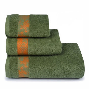 Полотенце махровое 70*130см Element цв.17-0330 темно-зеленый ПЛ-3501-3875-1 *3/12