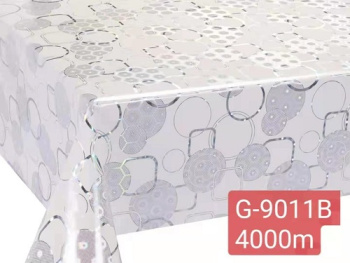 Клеёнка без основы "термо" гладкая "Круги,квадраты" шир.0,8м,толщ.0,7мм T9001 "ТермоКлеёнка" *20