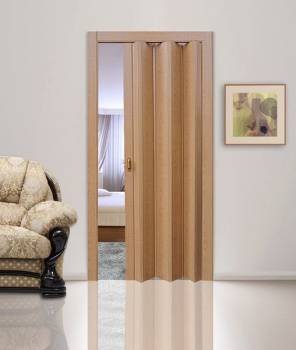 Дверь раздвижная 2050х840 мм, пластик, темный бук