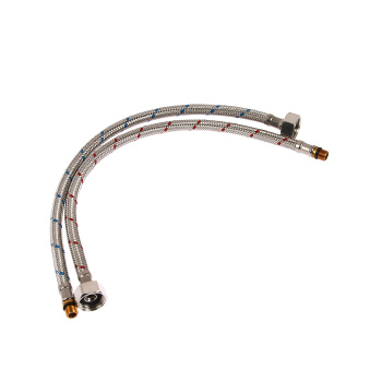 Смеситель для умывальника Potato P10306, короткий излив, двухвентильный