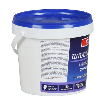 Шпатлевка фасадная акриловая 1.5 кг BROZEX