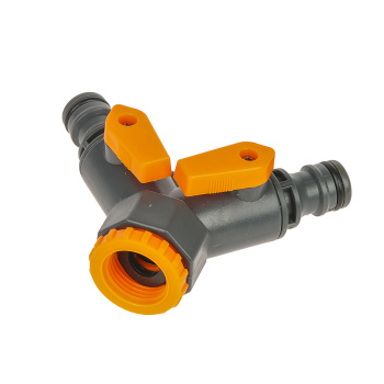 ПОЛИВ Разветвитель на кран 2-х канальный Belamos (5002) *1/120