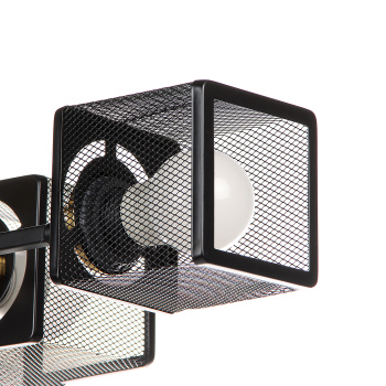 Светильник потолочный N6400/4 BK+COP 4*40W E27 220V (l-555; w-345; h-195) S=16м2 VERNER LIGHTING *1