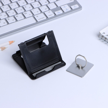 Набор: подставка для телефона и кольцо на чехол "Сильному и смелому" 7070904