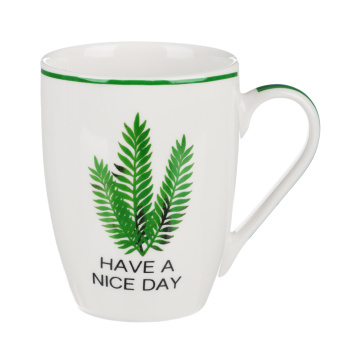 Кружка фарфор. 350мл "Флора" в упак.4 дизайна 806-344 *48