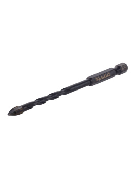 Сверло по стеклу/керамике 6,0мм (1шт) Quadro-X спиральное HEX 4 грани арт.554082 RAGE *1/10