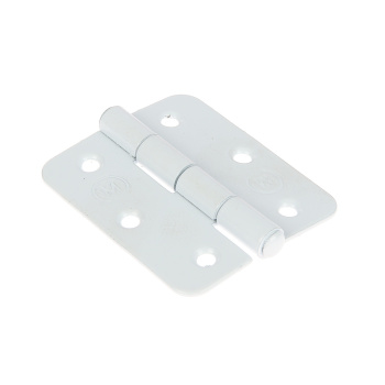 Петля полимер.ПН-60 белая (комплект 2 шт+саморезы) ДомоСтрой *1/150