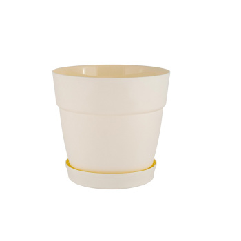 Кашпо пластм. "Villa de Fiori"  2л d верха 170мм h155мм с поддоном Белосн. жасмин IG660110048*1/15
