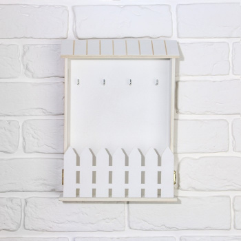 Ключница "Белая", 22,5 х 30,5 х 5,7 см. 4334334