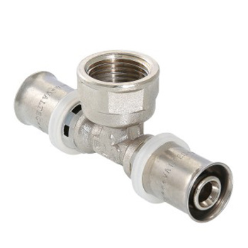 Тройник переходной 20х1/2"(Ø15)х20 пресс/мама VALTEC 232 *5