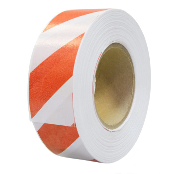 Лента сигнальная оградительная 50 мм х 100 м A.D.M., светоотражающая, красно-белая